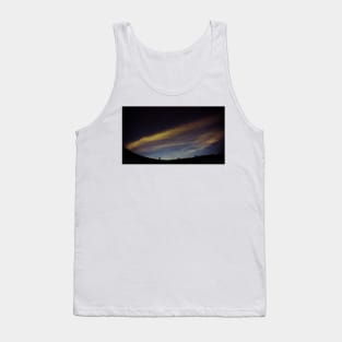 Starry Night over Hills and Valley Tank Top